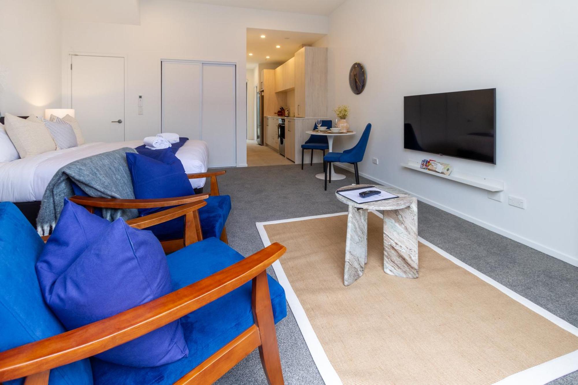 Central Christchurch Santorini Style 1Br Studio المظهر الخارجي الصورة